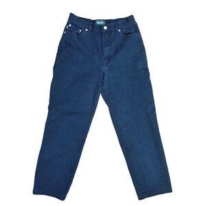 Lauren Jeans‎ Co. Ralph Lauren Vtg Blue Denim Jeans straight leg 1990s - Size 4